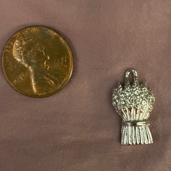 💙💛🤍💚❤️ VINTAGE ORDER OF THE EASTERN STAR SISTER OF RUTH CHARM SILVER - Picture 3 of 4